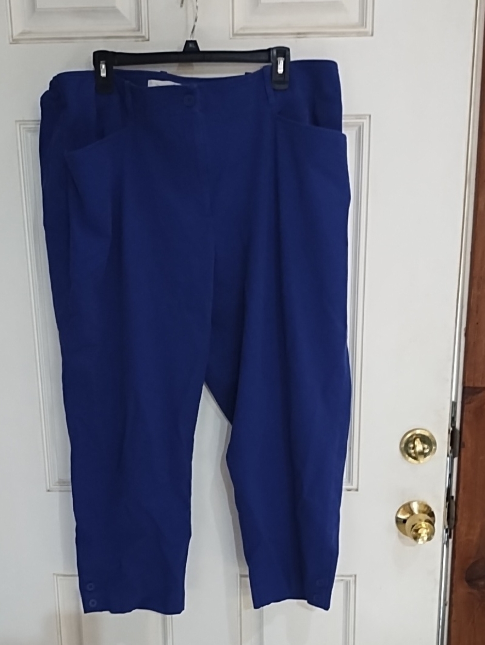 Talbots Cobalt Blue Casual Cropped Pants